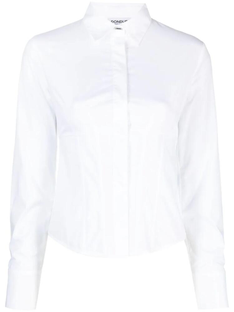 DONDUP corset stretch-cotton shirt - White Cover