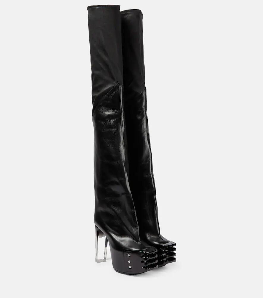 Rick Owens Leather over-the-knee boots Cover