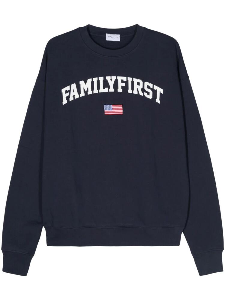 Family First College cotton sweatshirt - Blue Cover