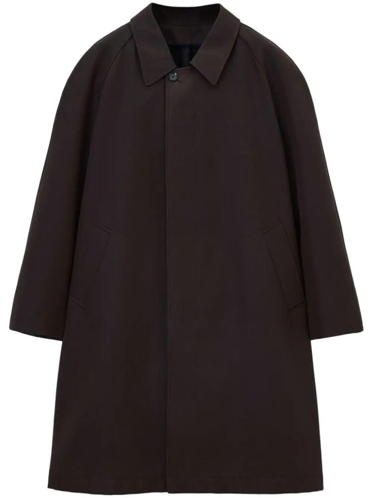 LEMAIRE buttoned midi coat - Brown Cover