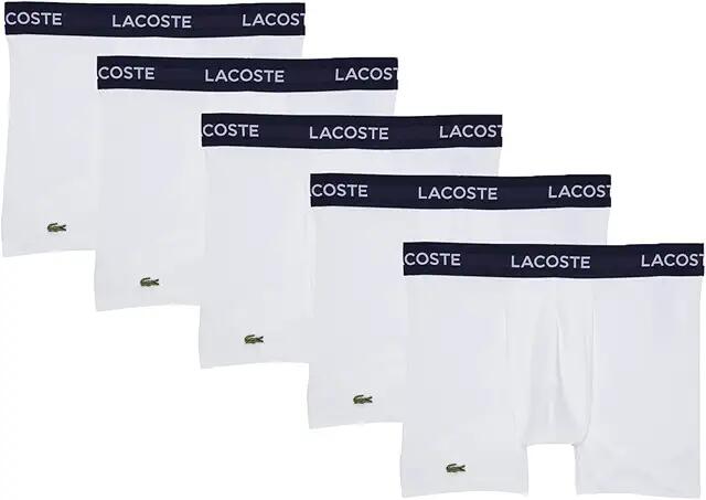 Lacoste 5-Pack Boxer Brief (White) Men's Underwear Cover