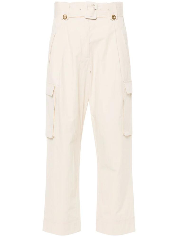 TWINSET cotton cargo pants - Neutrals Cover