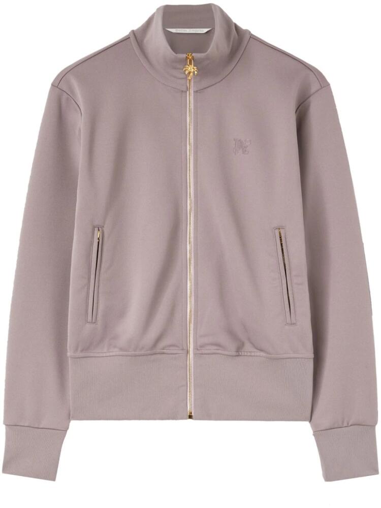 Palm Angels PA monogram-embroidered track jacket - Purple Cover