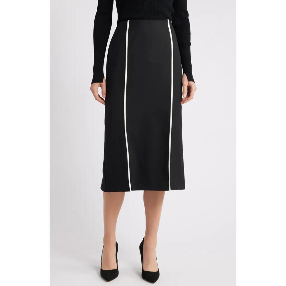 BOSS Voltara Wool Blend Pencil Skirt in Black Cover