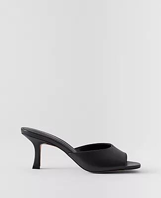 Ann Taylor Leather Peep Toe Sandals Cover