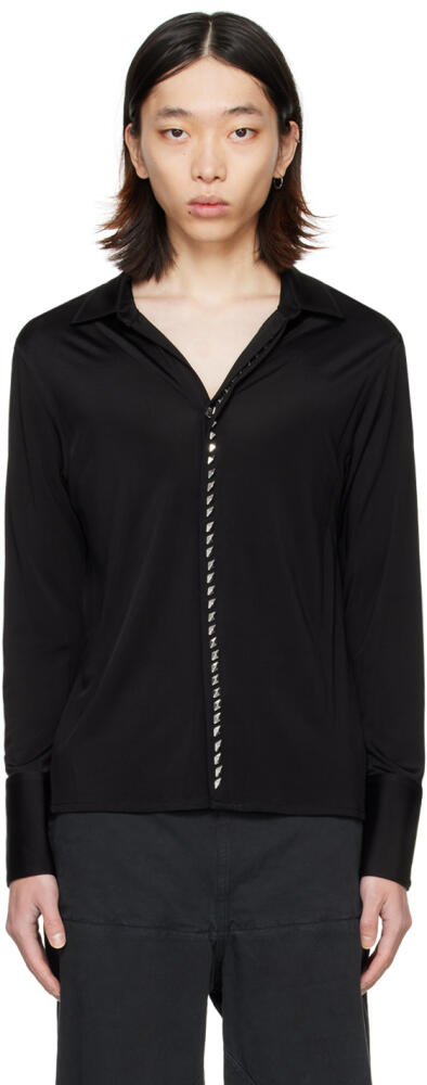 Dion Lee Black Studded Shirt Cover