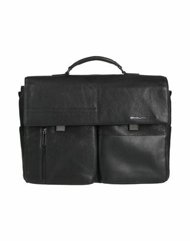 Piquadro Man Handbag Black Cow leather, Nylon, Polyester, Metal, EVA (Ethylene - Vinyl - Acetate) Cover