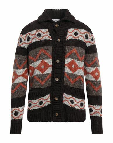 Bellwood Man Cardigan Cocoa Acrylic, Alpaca wool, Wool, Synthetic fibers, Silk Cover