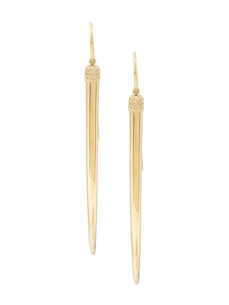 Shaun Leane No.1 diamond long earrings - Gold Cover