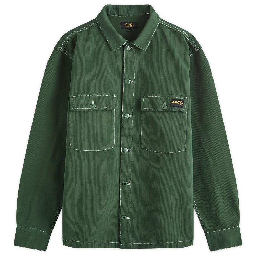 Stan Ray Men's CPO Overshirt in Racing Green Bedford Cord Cover