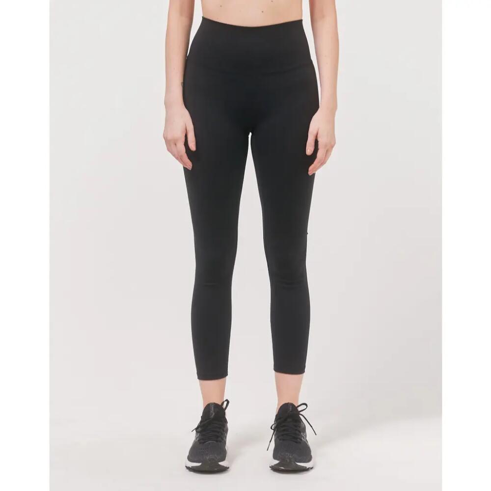 Rebody Active Hybrid Legging High Waist Crop Leggings 23" in Metropolis Black Cover