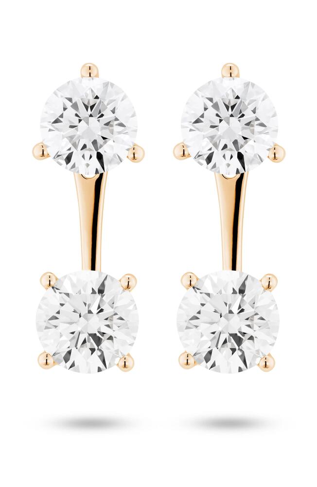 LIGHTBOX Round Lab-Created Diamond Ear Jackets in 14K Yellow Gold Cover