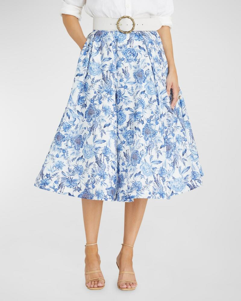 Aqua Blu Australia Azalea Katherine Belted Midi Skirt Cover