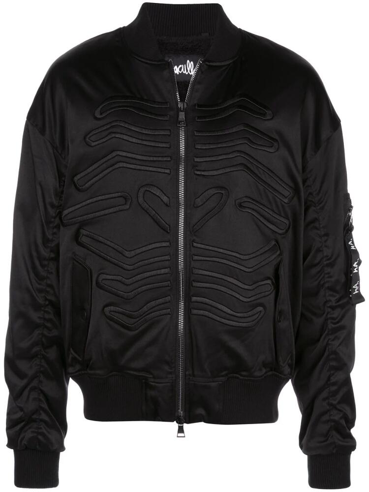 Haculla embroidered bomber jacket - Black Cover