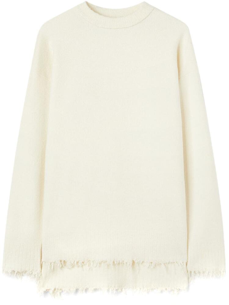 Jil Sander crew-neck jumper - White Cover