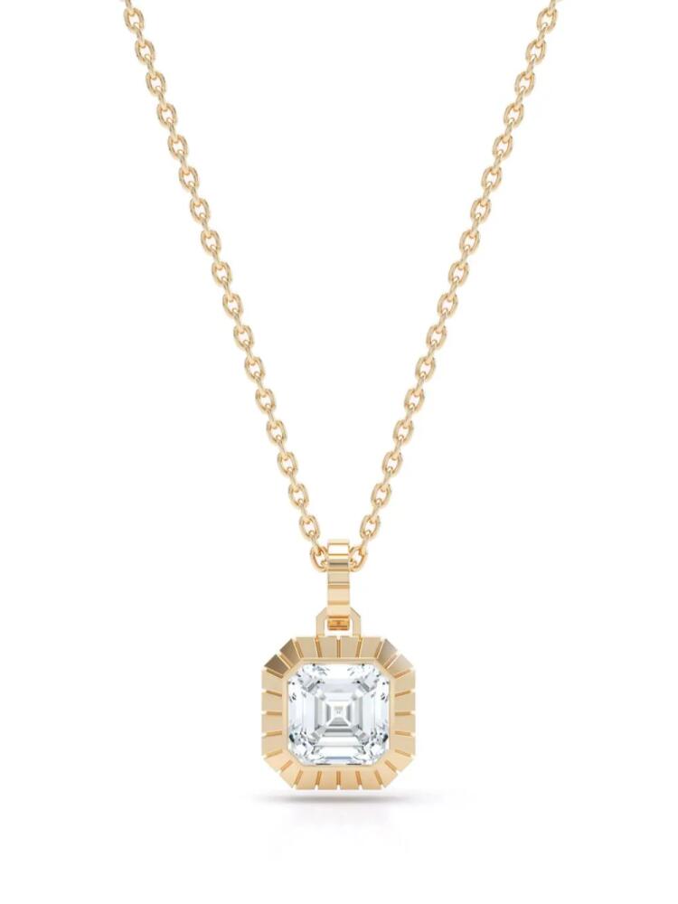 LOEV Eternity Engraved Asscher Pendant - Yellow Cover