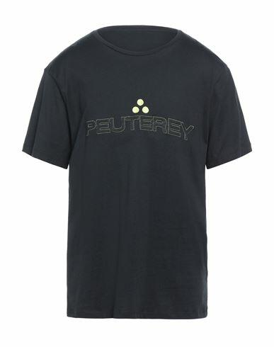 Peuterey Man T-shirt Black Cotton Cover