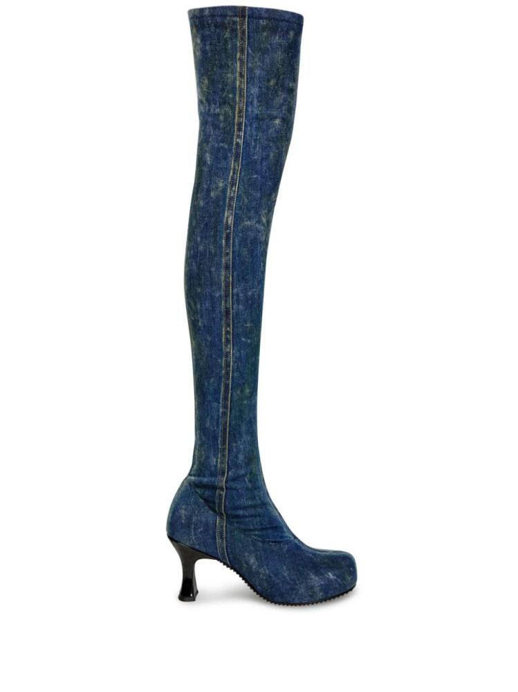 Diesel Woodstock Tbt 80mm denim boots - Blue Cover