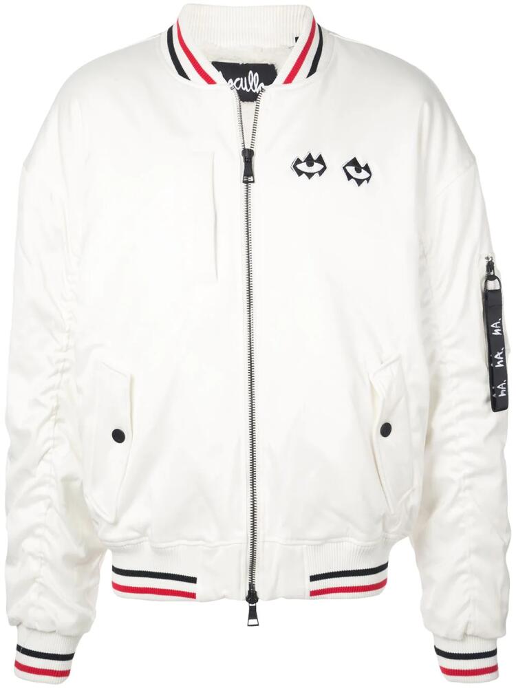 Haculla embroidered bomber jacket - White Cover