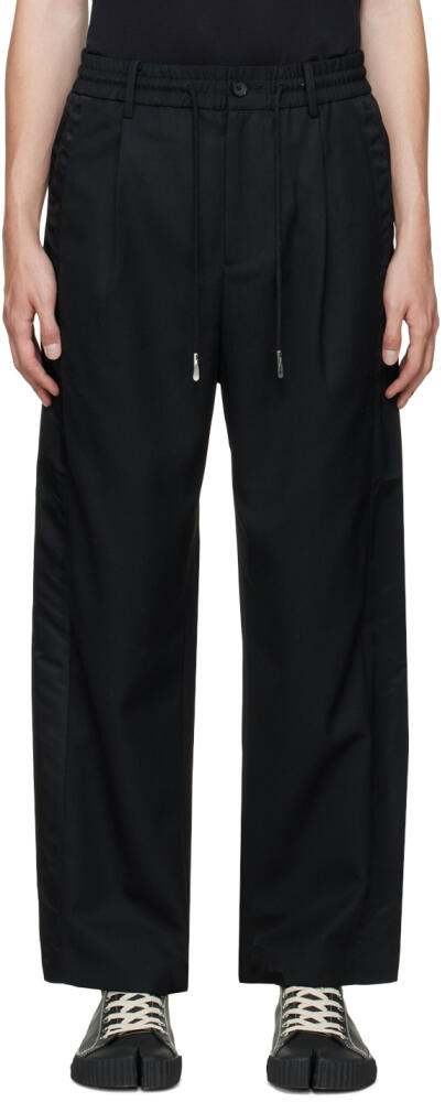 Feng Chen Wang Black Paneled Trousers Cover