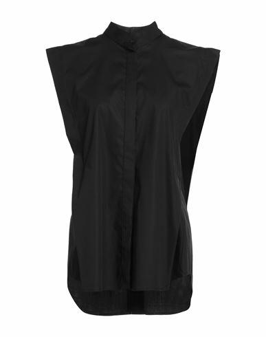 Dondup Woman Shirt Black Cotton, Elastane Cover