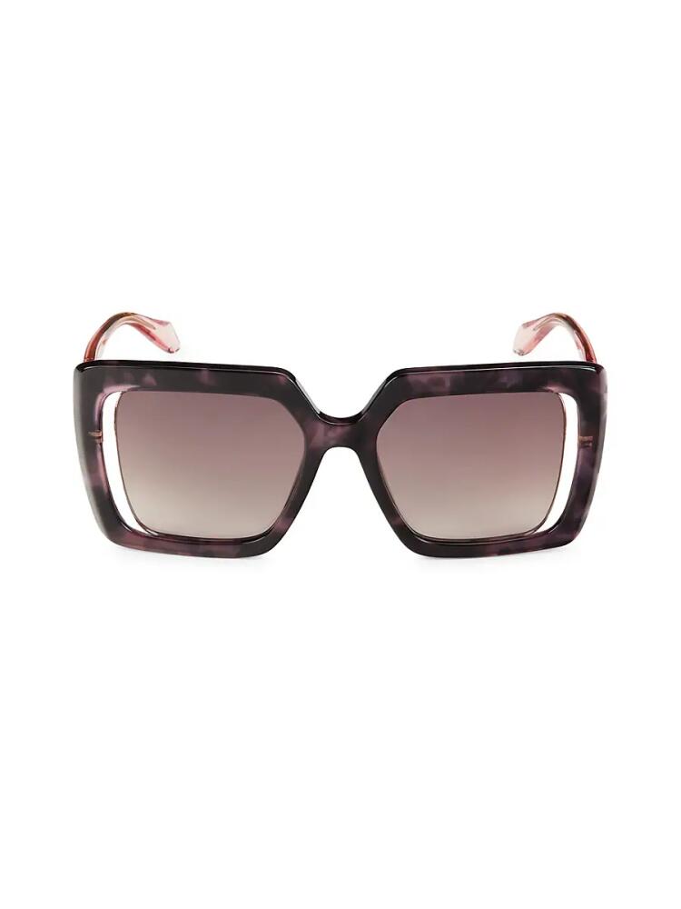 Just Cavalli Women's 53MM Square Sunglasses - Violet Havana Cover