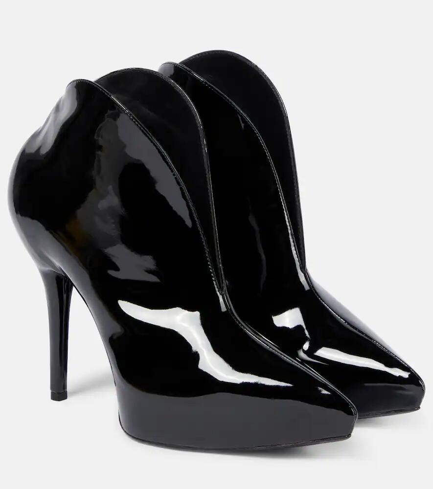 Alaïa Booties Slick patent leather ankle boots Cover