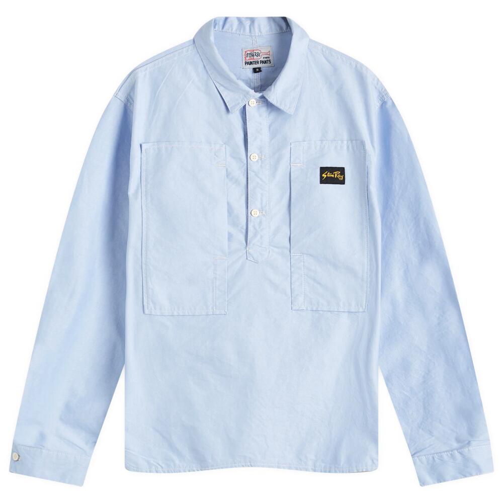 Stan Ray Men's Popover Painters Shirt in Washed Chambray Cover