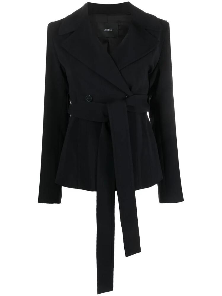 JOSEPH notched-lapels wrap-design blazer - Black Cover