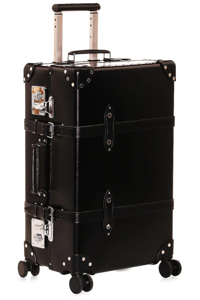 Globe-Trotter 4 Wheel Medium Check in Luggage 67x41x27cm in Black Cover