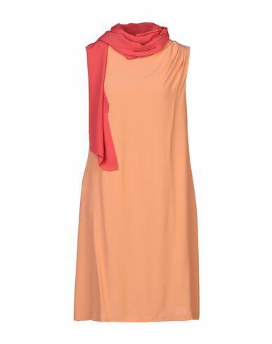 L' Autre Chose Woman Mini dress Apricot Acetate, Silk Cover