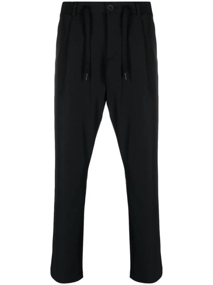 Herno drawstring-waist slim-cut trousers - Black Cover