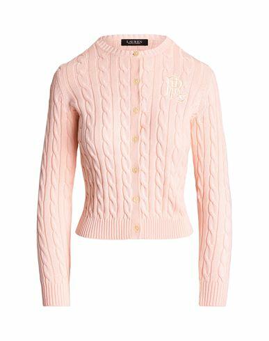 Lauren Ralph Lauren Cable-knit Cotton Cardigan Woman Cardigan Light pink Cotton Cover