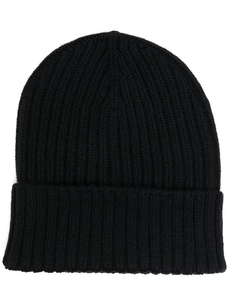 Dell'oglio ribbed-knit cashmere beanie - Black Cover