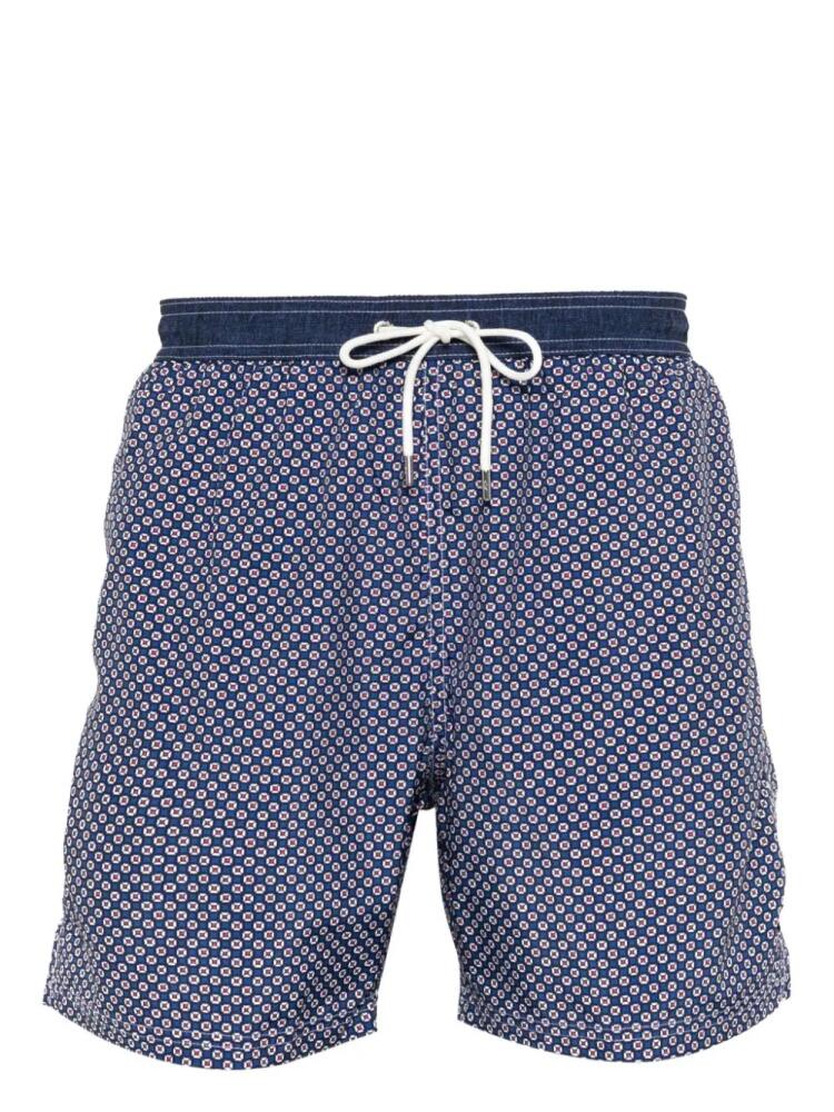 Paul & Shark geometric-print swim shorts - Blue Cover