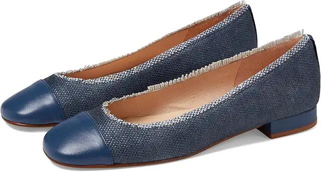 French Sole Imply (Navy Raffia) Women's Shoes Cover