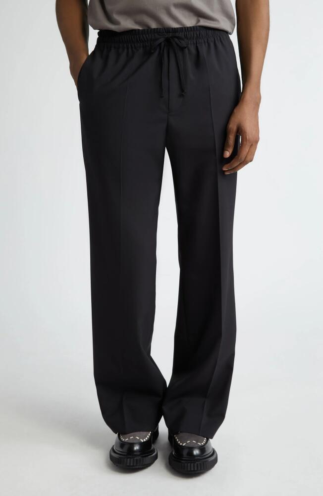 Undercover Wool Blend Drawstring Pants in Black Cover