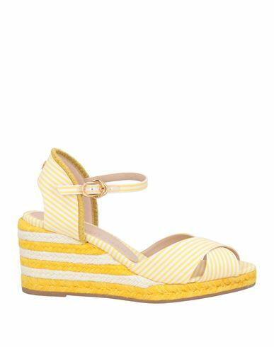 Stuart Weitzman Woman Espadrilles Yellow Textile fibers Cover