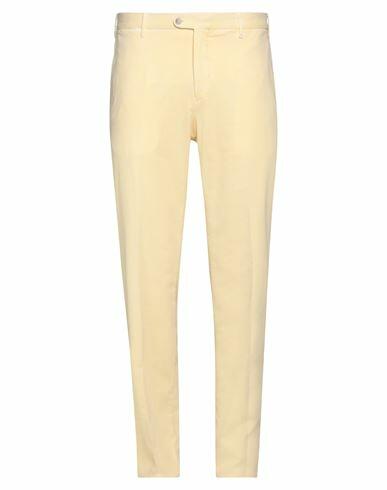 Fedeli Man Pants Yellow Cotton, Cashmere, Elastane Cover