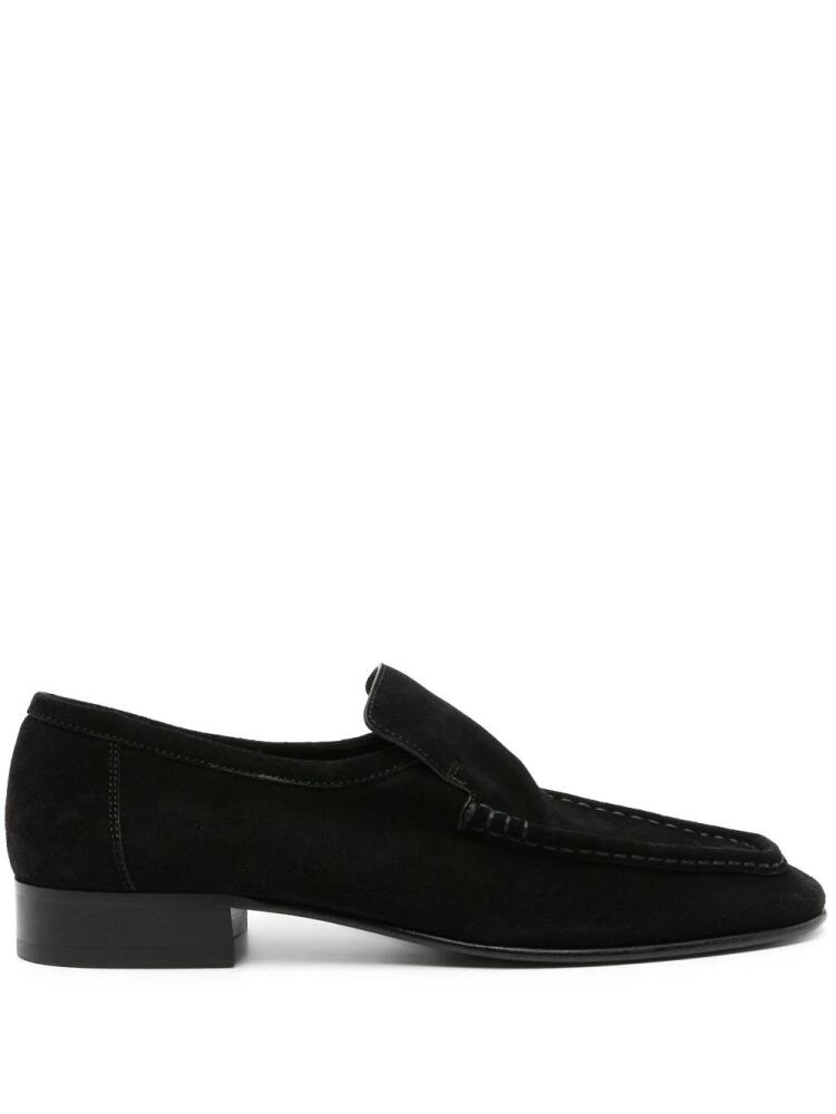 The Row New Soft suede loafers - Black Cover