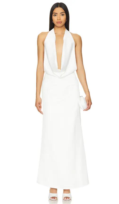 superdown Ausha Gown in White Cover