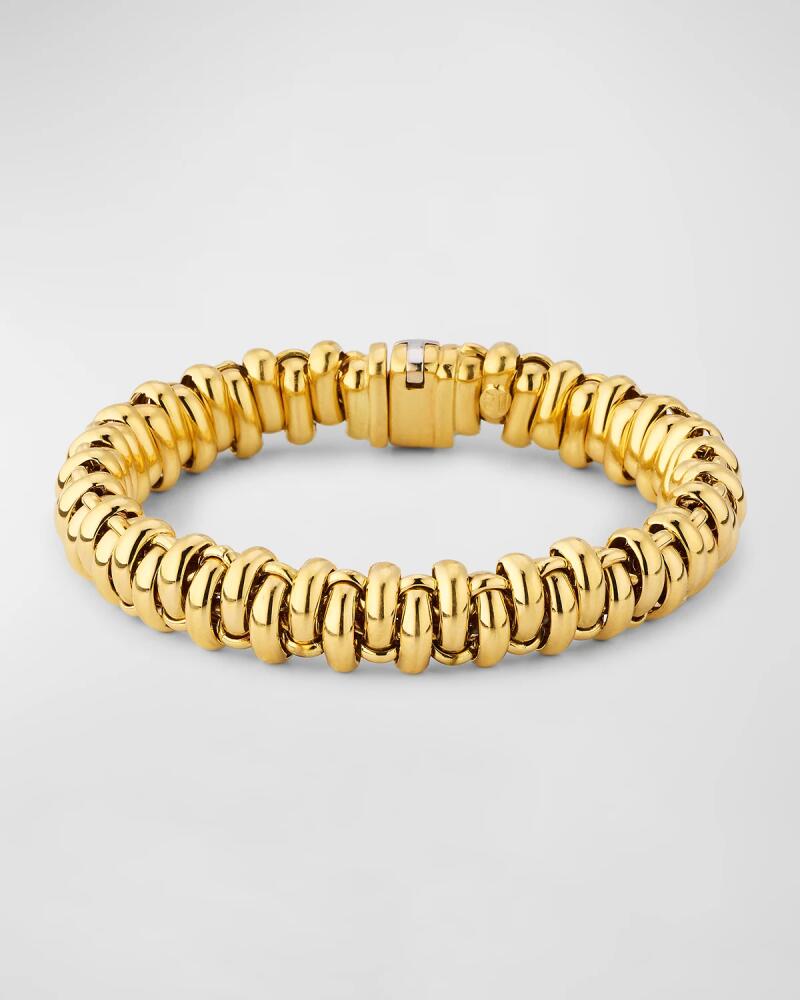 NM Estate Estate 18K Gold Dome Link Bracelet Cover