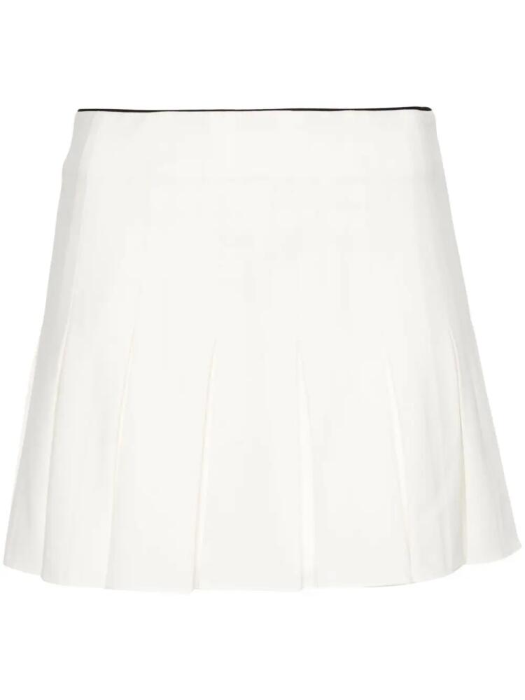 Maje mid-rise pleated skort - White Cover