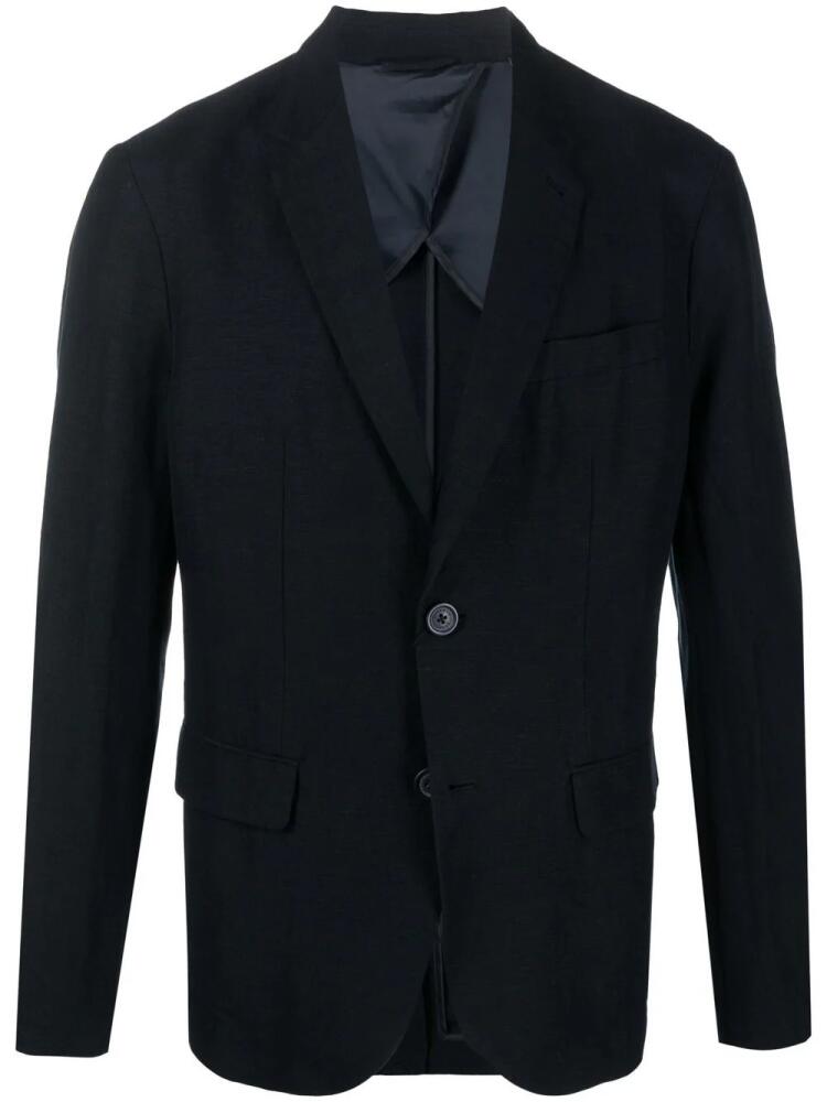 Armani Exchange single-breasted boxy blazer - Blue Cover