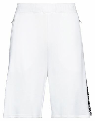 Just Cavalli Man Shorts & Bermuda Shorts White Cotton Cover