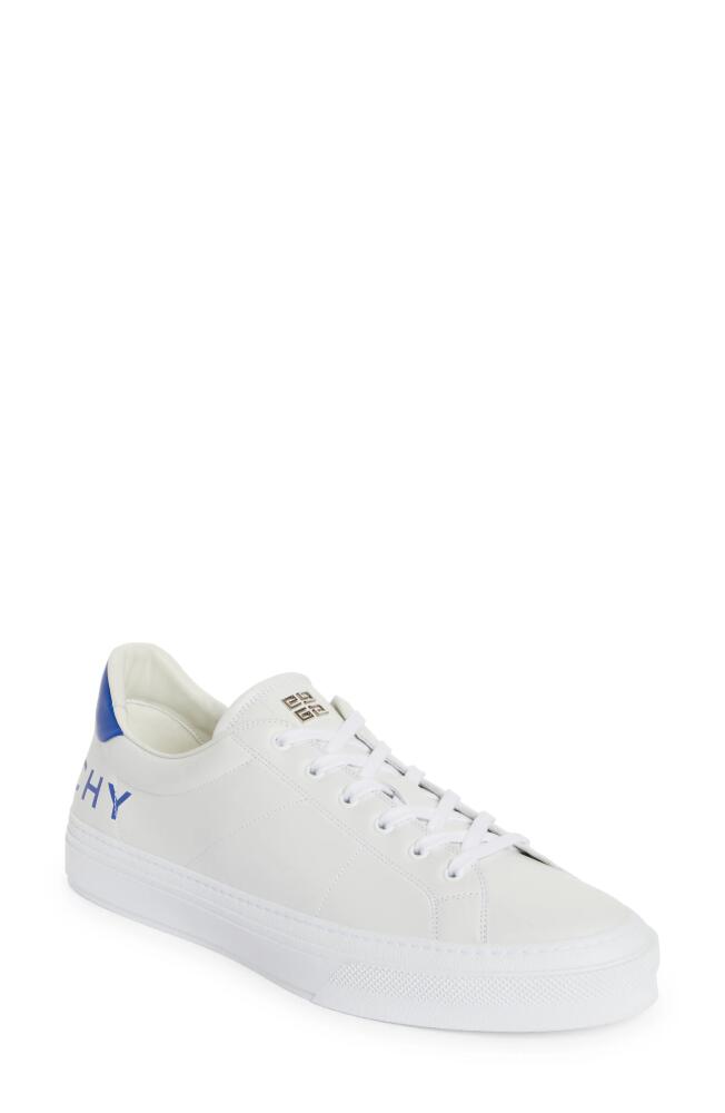 Givenchy City Sport Low Top Sneaker in White/Blue Cover