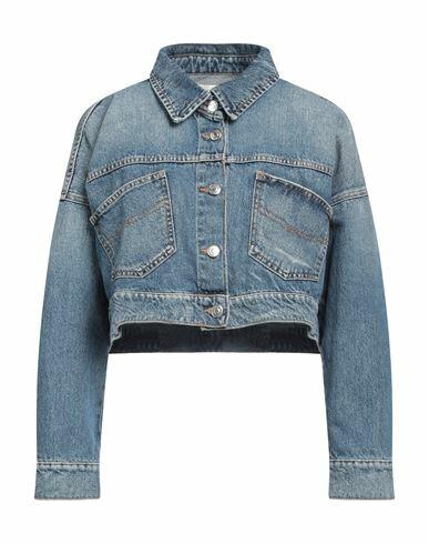 Vicolo Woman Denim outerwear Blue Cotton Cover