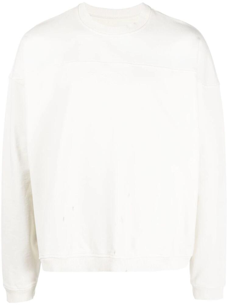 GUESS USA embossed-logo cotton sweatshirt - White Cover