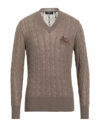 Etro Man Sweater Khaki Cashmere Cover