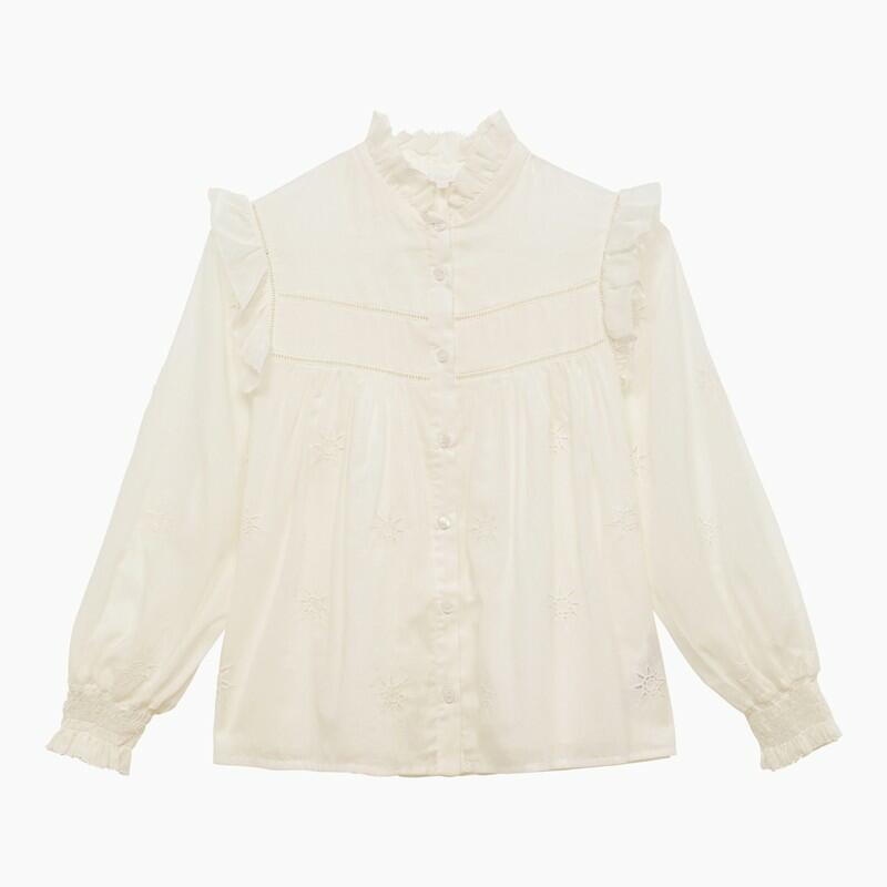 Chloé White cotton shirt with embroidery Cover